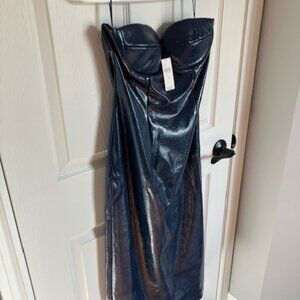 Anthropologie NWT Mare 𝑀𝑎𝑟𝑒 Faux Leather Strapless–Medium